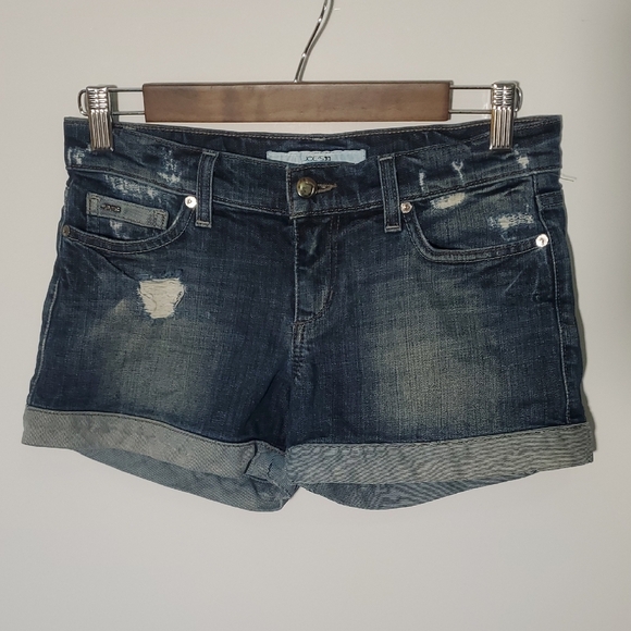 Joe's Women's Distressed Denim Shorts Size W25 - Picture 1 of 7